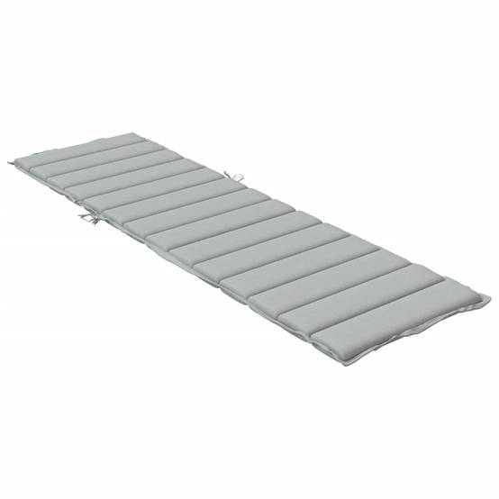 Coussin Bain de soleil | Coussin de chaise longue gris clair mélangé 200x50x4 cm tissu Maison Chic - Image 4