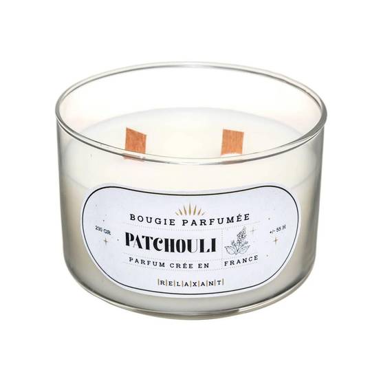 Bougie Parfumée en Verre "Snow" 470g Patchouli - Image 1