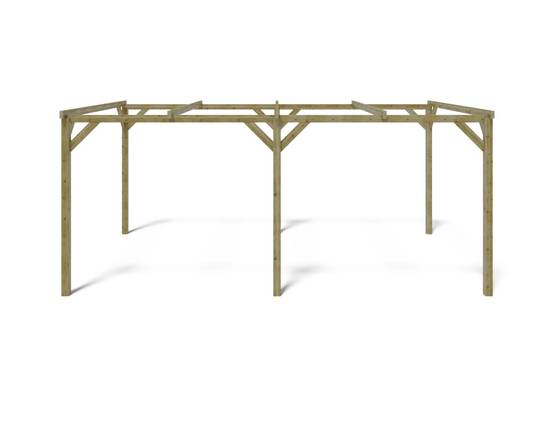 Altanka - Carport, abri de voiture 3x5.1 m - 15.3 m2 - CAR1 - ALTANKA - Image 3