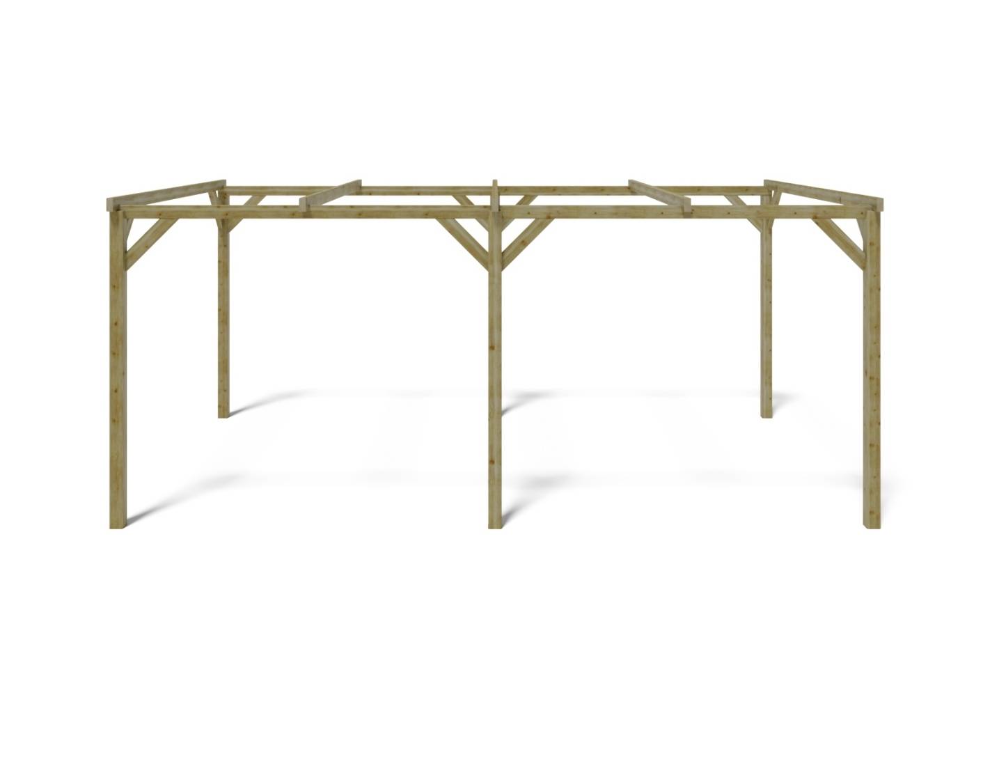 Altanka - Carport, abri de voiture  3x5.1 m - 15.3 m2 - CAR1 - ALTANKA - Image 3