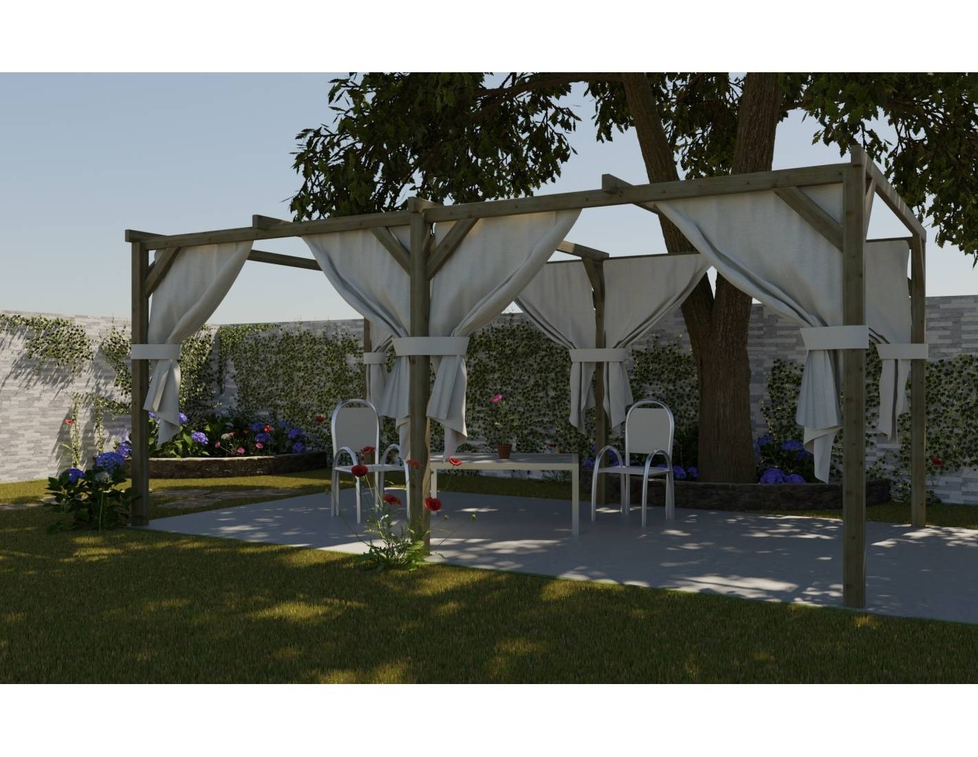 Altanka - Carport, abri de voiture  3x5.1 m - 15.3 m2 - CAR1 - ALTANKA - Image 5