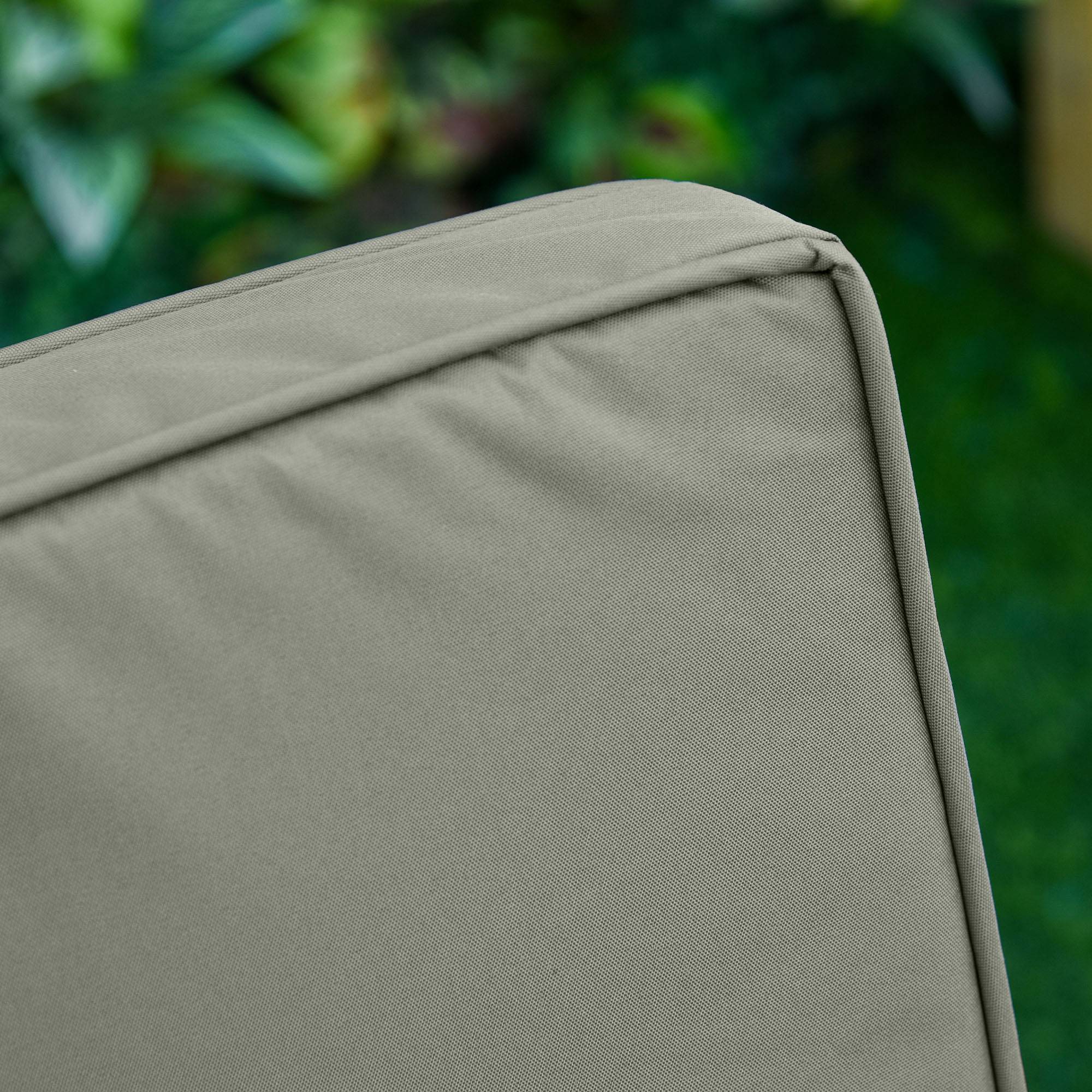 Coussins pour chaise fauteuil de jardin coussins d'assise de dossier déhoussables polyester 56x52/56x46cm gris foncé - Image 9