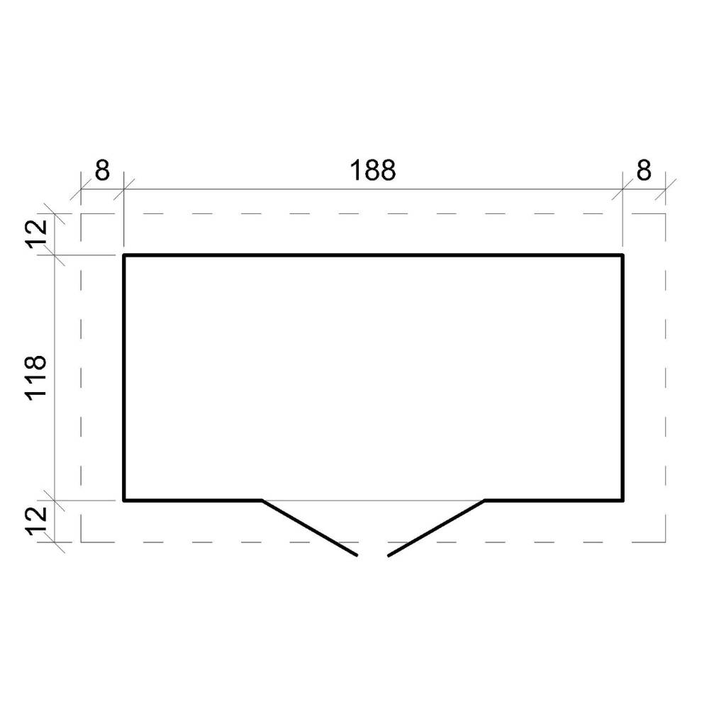 Timbela - Abri de Jardin en Bois AVEC SOL TRAITÉ -  142x204xH206 cm / 2.22 m² - 19 mm d’épaisseur - Timbela M311C1+M311G - Image 6