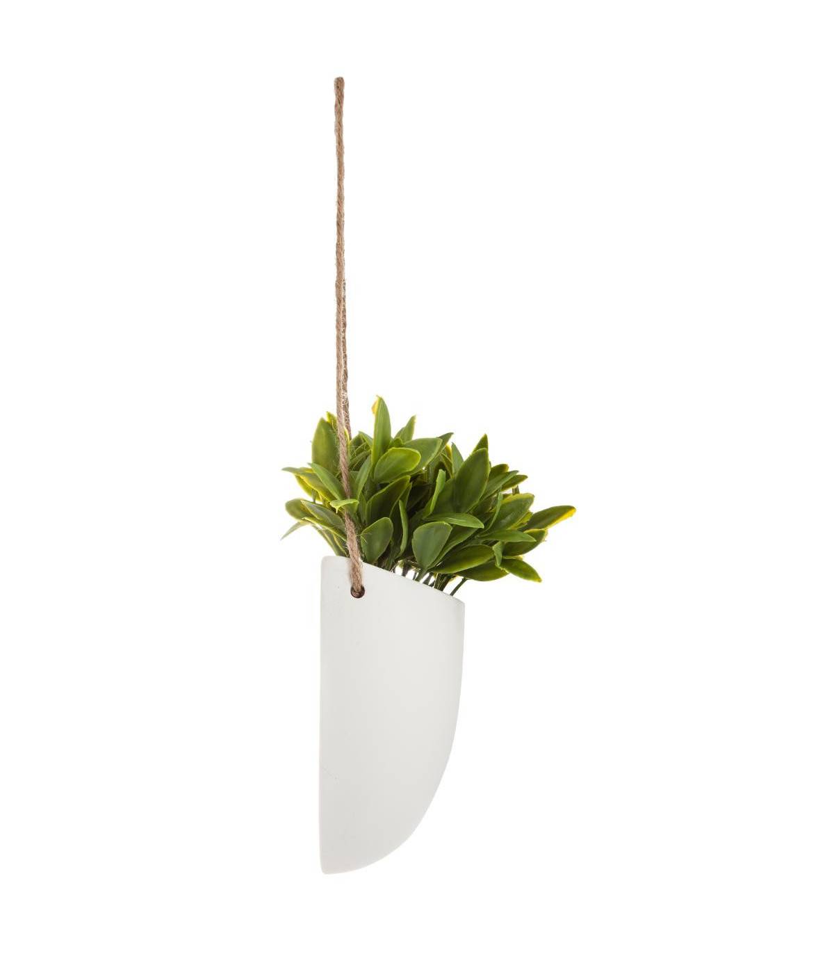 Plante artificielle murale Pot en céramique H 20 cm - Image 1