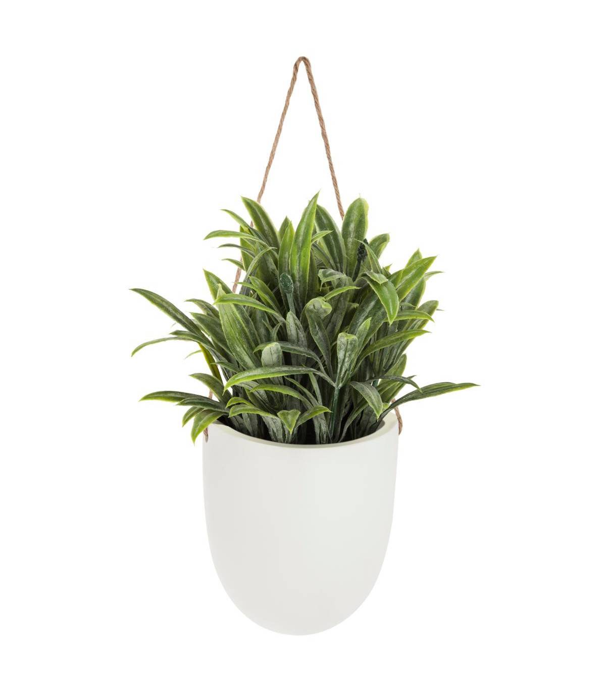 Plante artificielle murale Pot en céramique H 20 cm - Image 2