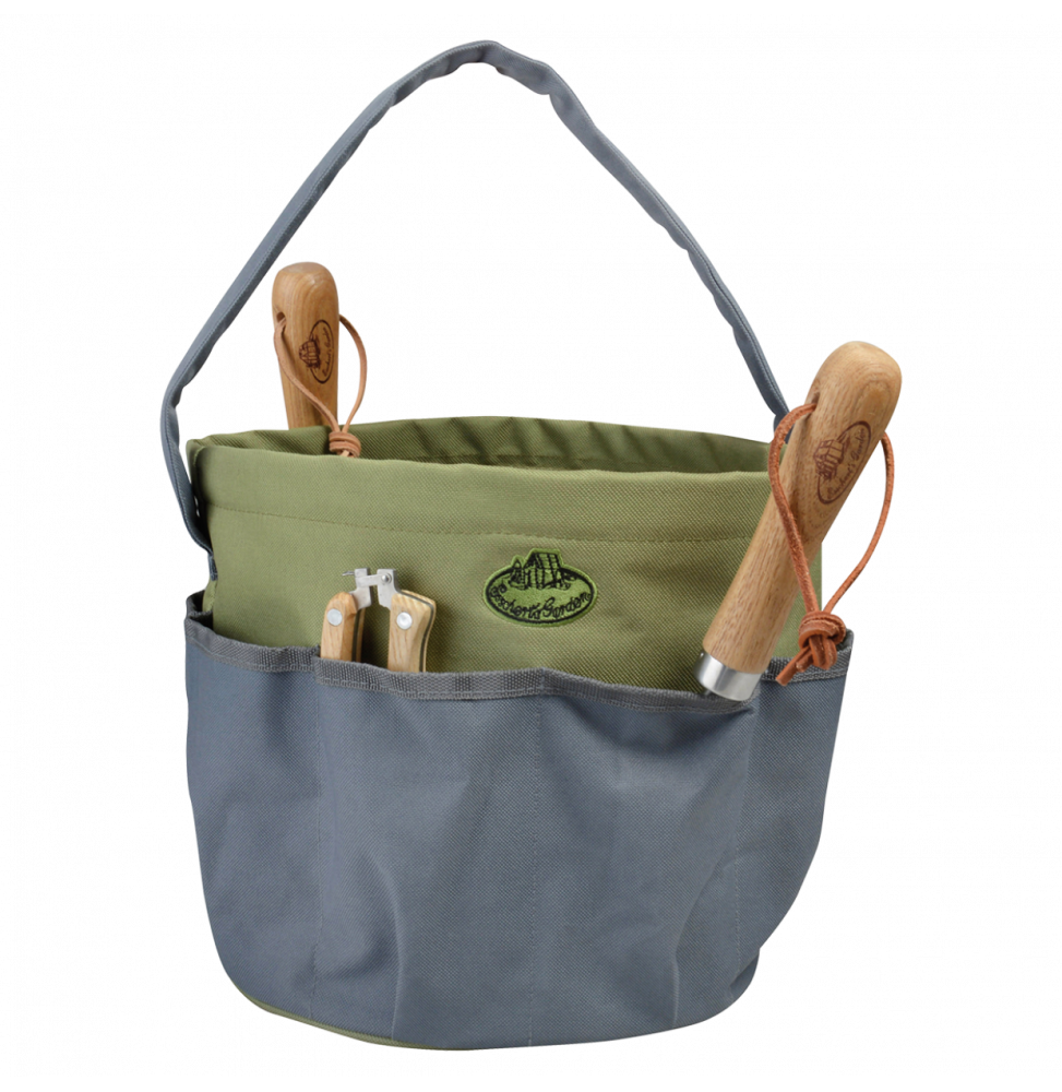 Sac à outils rond -L 28 x l 28 x H 26 cm - Gris - Image 1