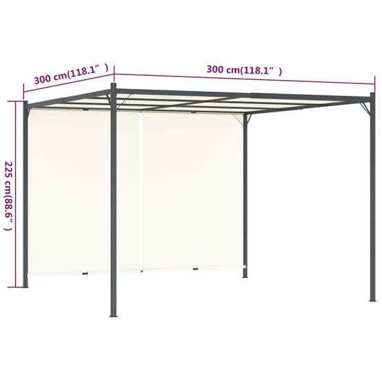 Grande Pergola Bois Pin Traité Arche Jardin Support Plantes 400x40x205cm Gris - ComfortXL Outdoor Living - Image 7