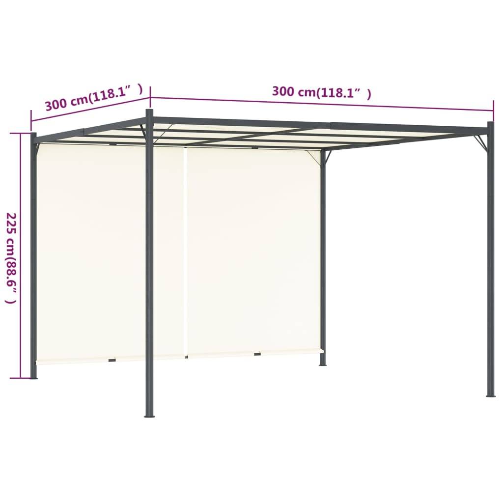 Grande Pergola Bois Pin Traité Arche Jardin Support Plantes 400x40x205cm Gris - ComfortXL Outdoor Living - Image 7