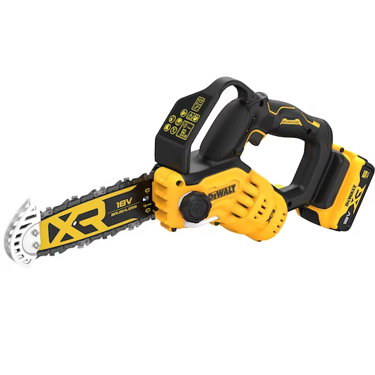 Tronçonneuse élagueuse DEWALT XR 18V Brushless - 1 batteries 5.0 Ah, chargeur + accessoires - DCMPS520P1-QW - Image 3