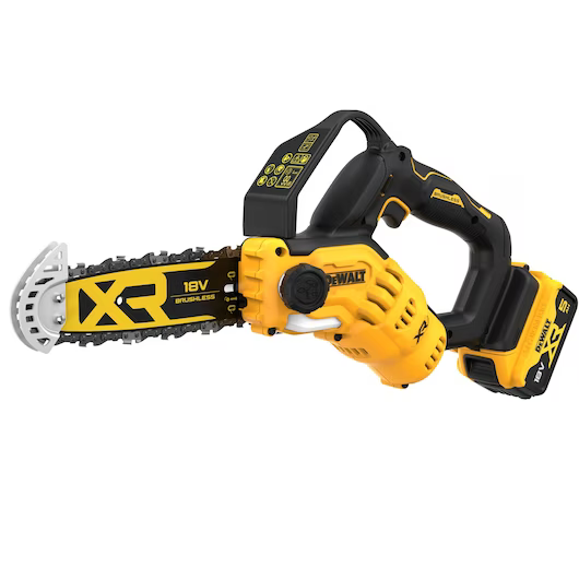 Tronçonneuse élagueuse DEWALT XR 18V Brushless - 1 batteries 5.0 Ah, chargeur + accessoires - DCMPS520P1-QW - Image 1