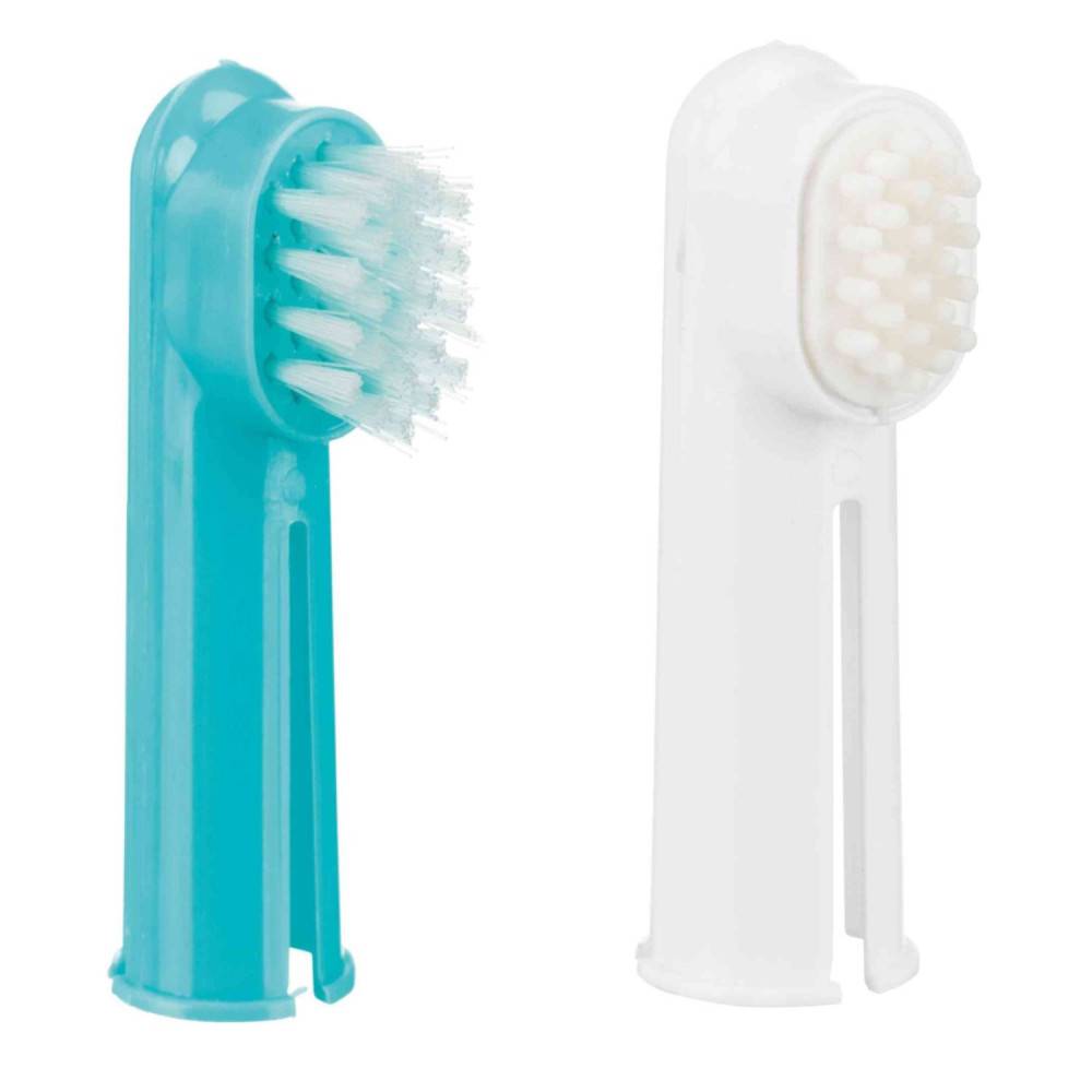 Trixie - Trixie - Set de 2 brosses à dents 6 cm pour chien ou chat - Image 1