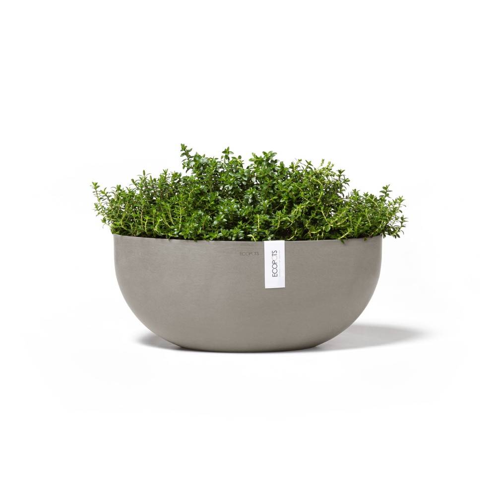 Ecopots - Pot Ovale Sofia Big 43 Taupe + réservoir d'eau - 43 x 25 x H. 17,5 cm - 8,2 L ECOPOTS - Image 3