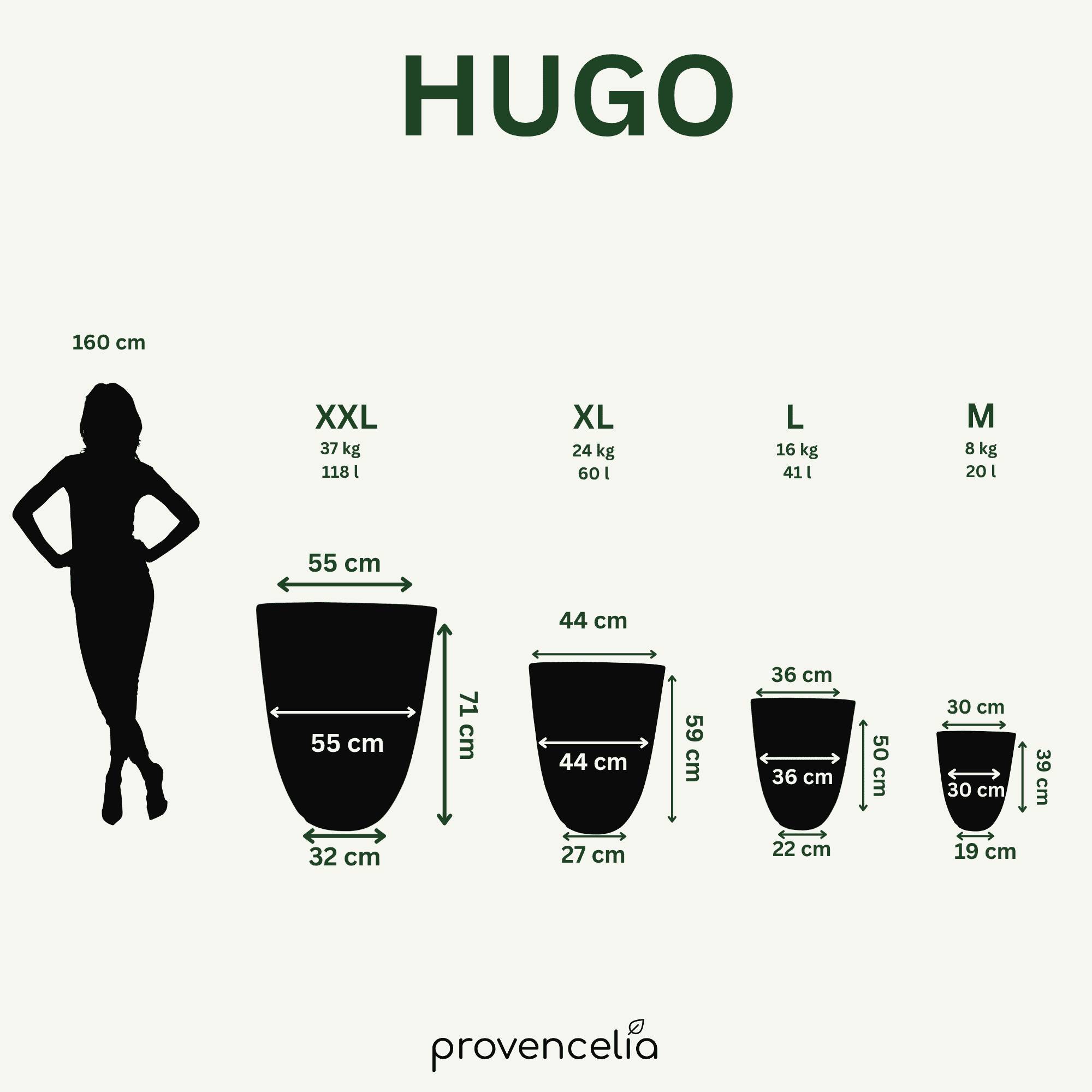 Pot HUGO 44x59cm noir - Image 6