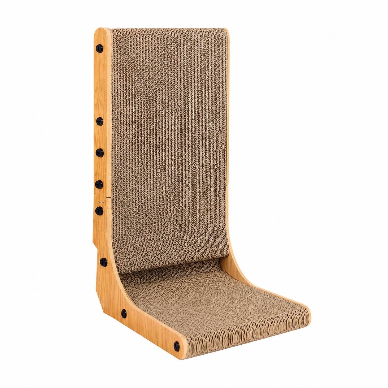 Grattoir Chat L Vertical Mousse Carton Durable Avec Jouet Balle Pour Intérieur - Image 1