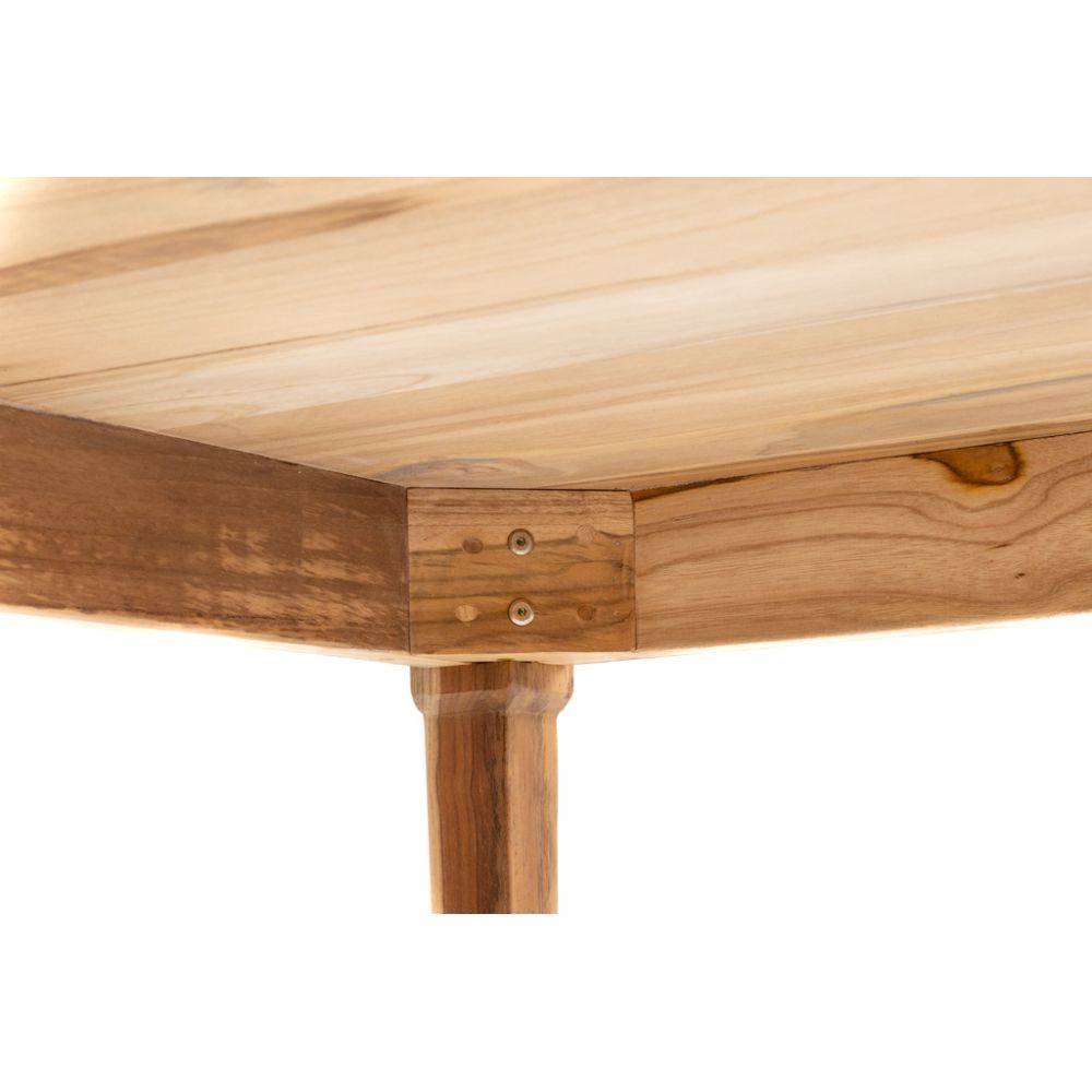 Aubry Gaspard - Table en teck naturel 2 - Image 4