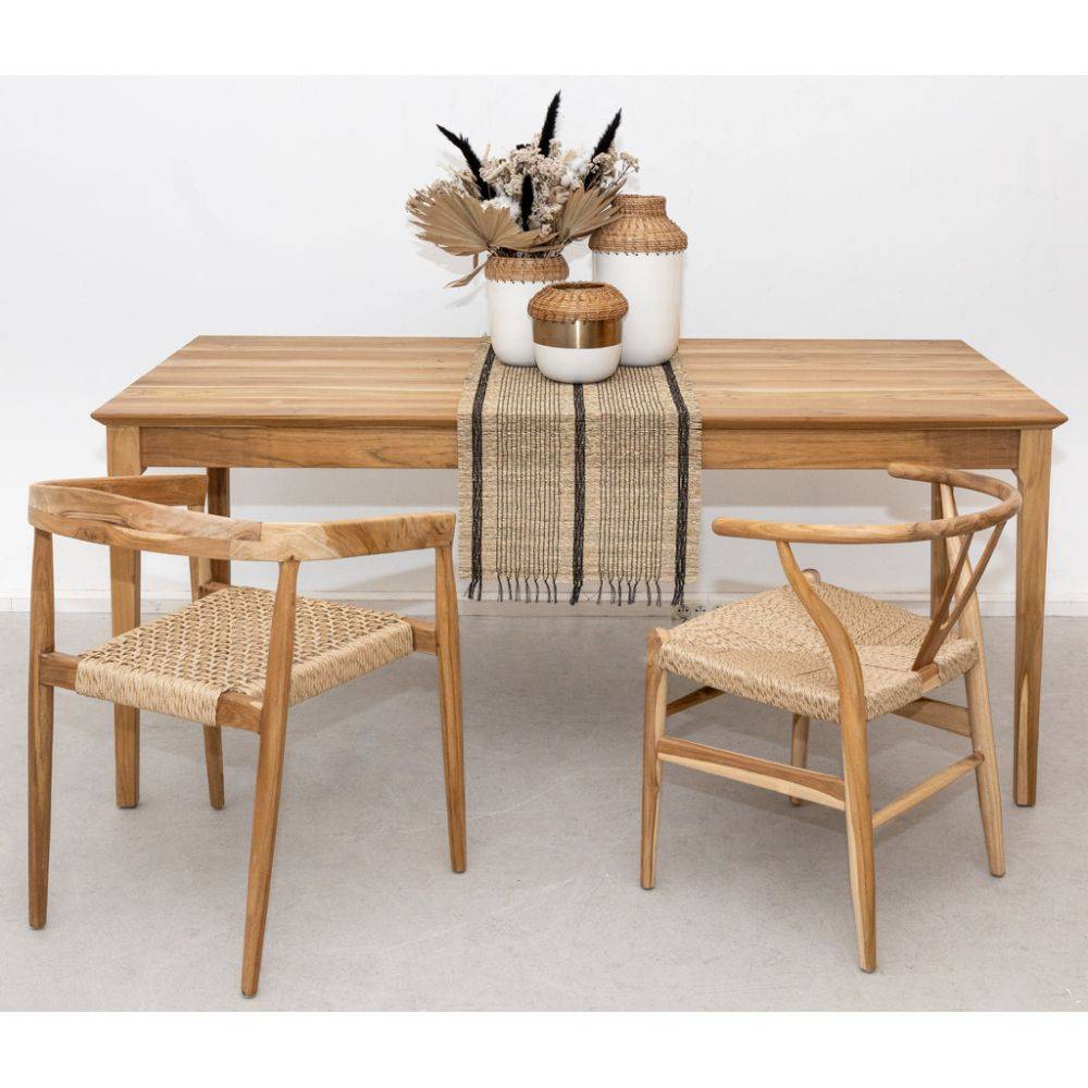Aubry Gaspard - Table en teck naturel 2 - Image 2