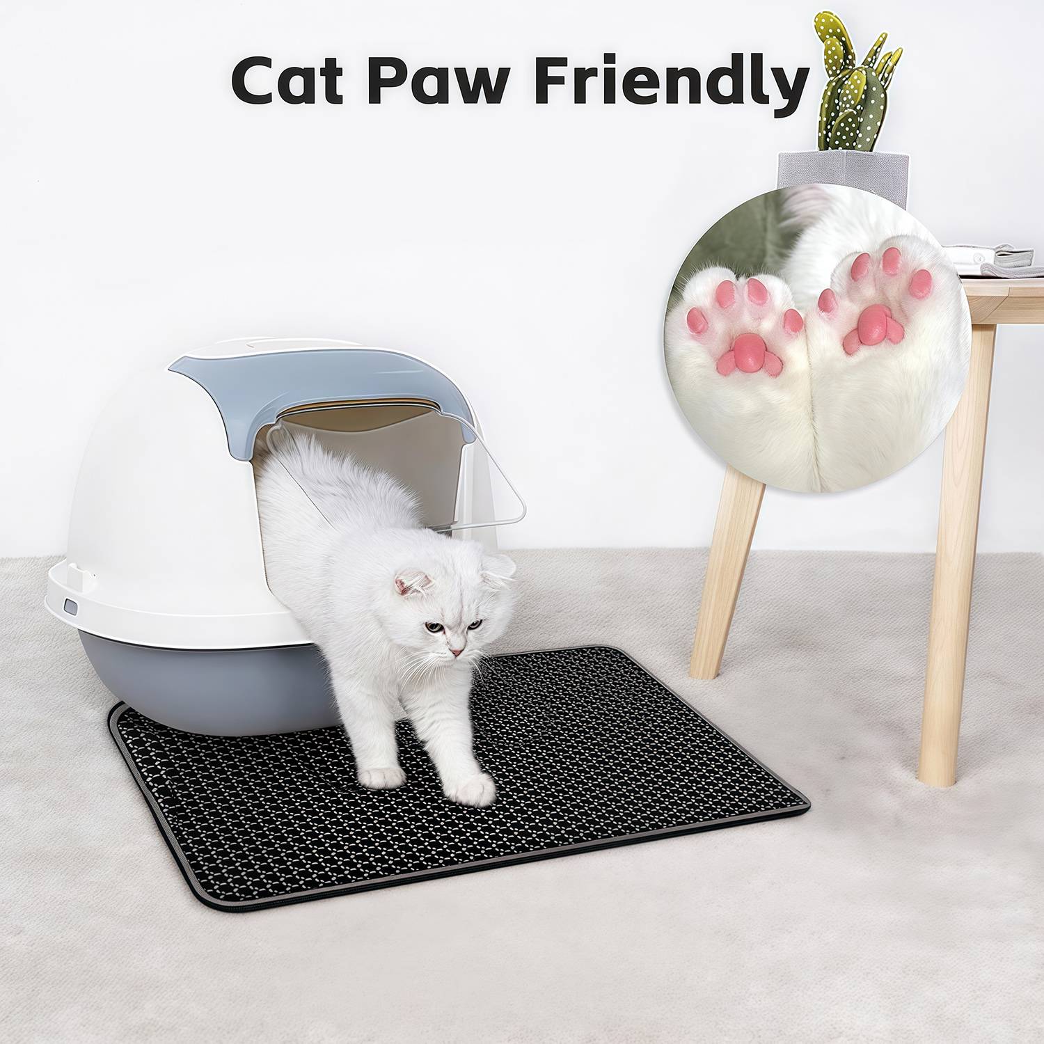 DtopbuyAge - Tapis de Litière pour Chat à Double Couche en Nid d'Abeille - Image 3