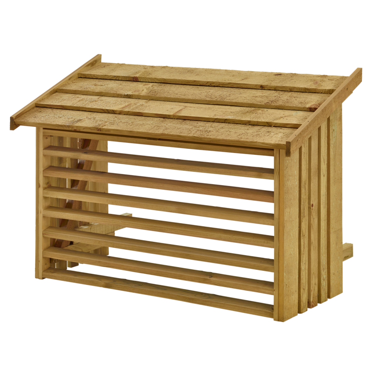Cache climatisation 116x56x78cm - bois autoclave - Naturel - Image 1