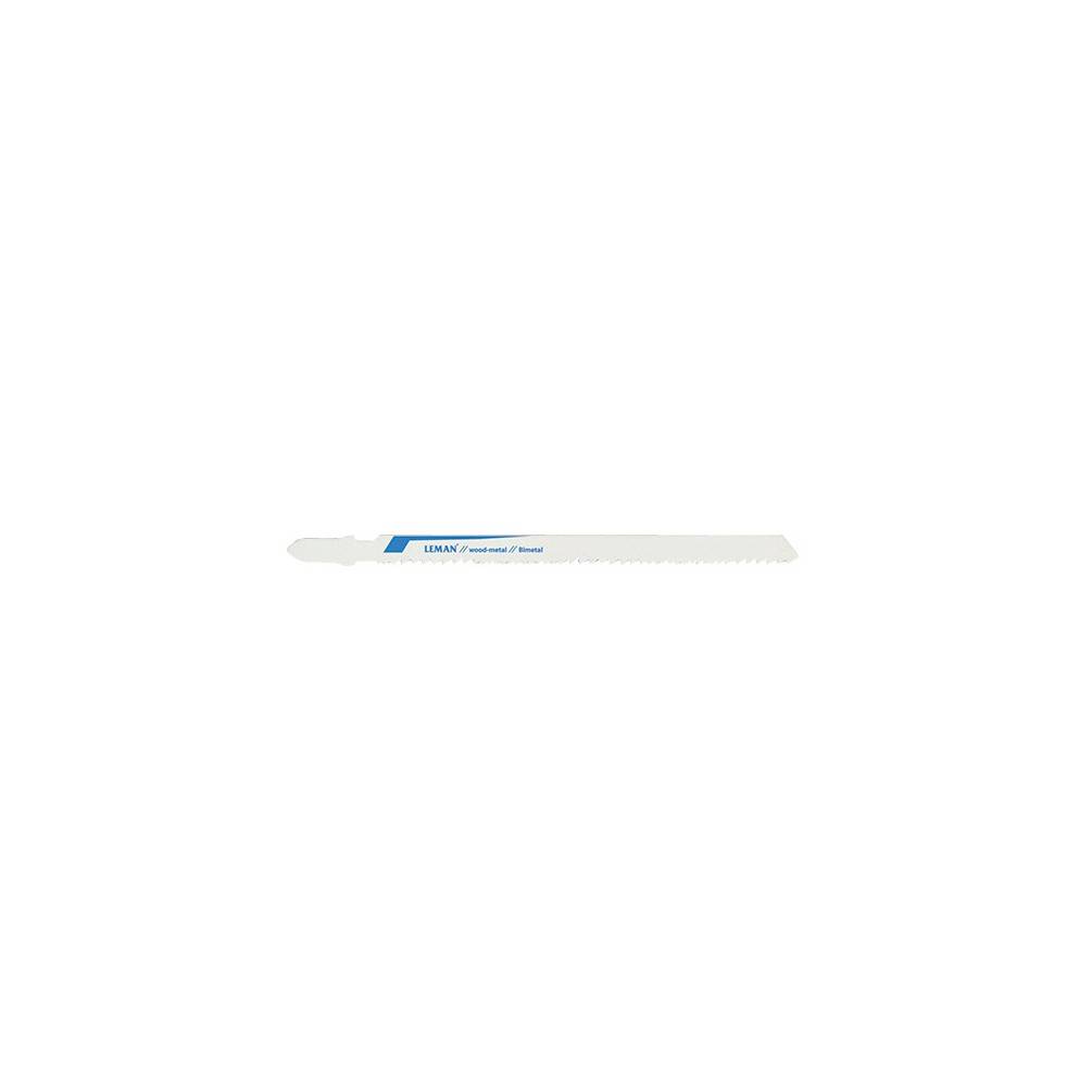 5 lames de scie sauteuse bi-métal - Lu. 110 mm pas 1.8 mm - coupe droite pour inox - LEMAN - 7001.05 - Image 1
