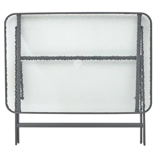 The Home Deco Factory - Table de Jardin en Verre "Formentera" 110cm Gris - Image 5