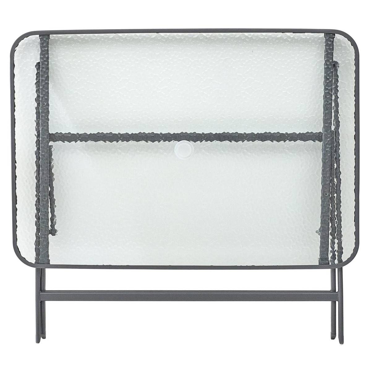 The Home Deco Factory - Table de Jardin en Verre "Formentera" 110cm Gris - Image 5