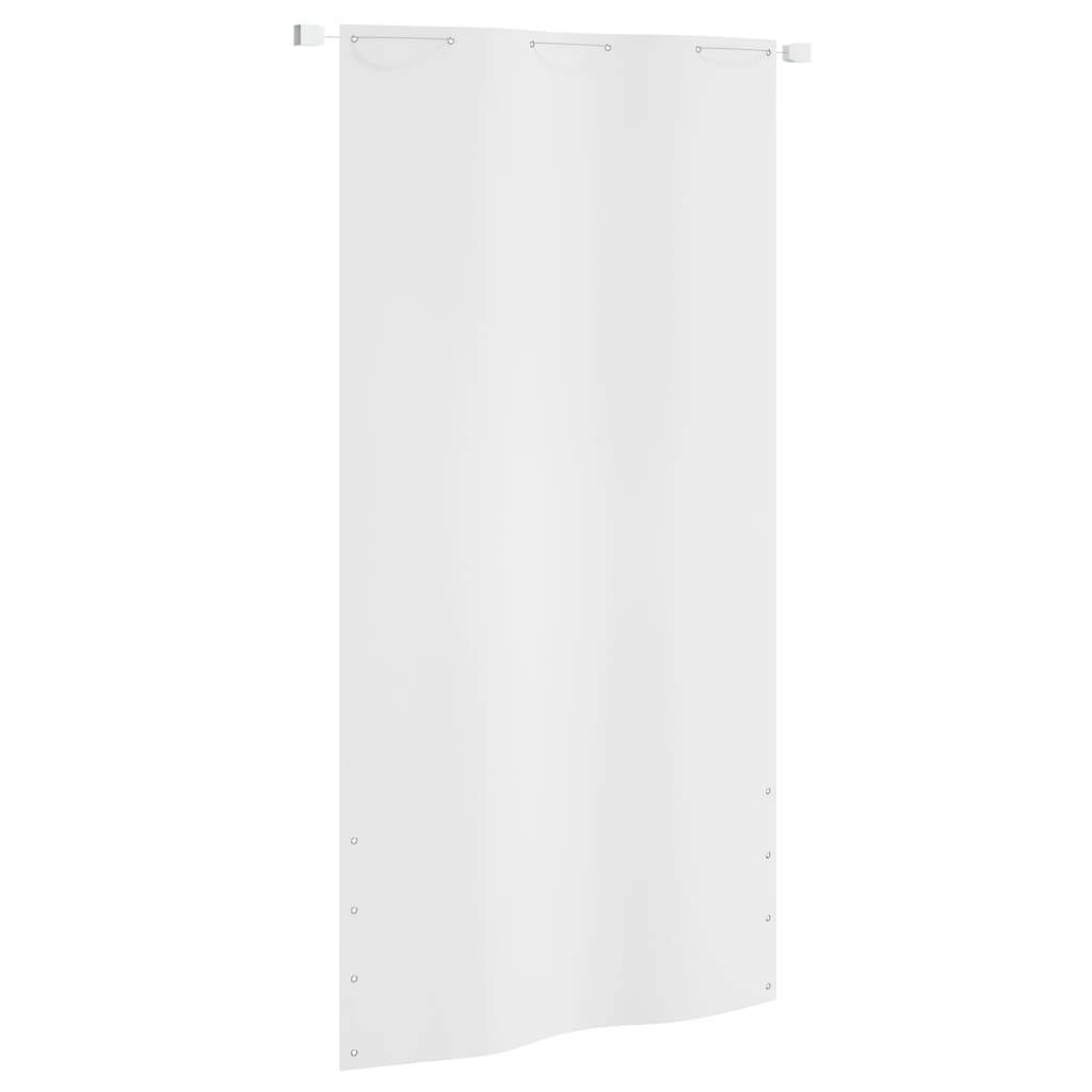 Helloshop26 - Écran de balcon brise pare vue protection confidentialité 120 x 240 cm tissu oxford blanc - Image 1