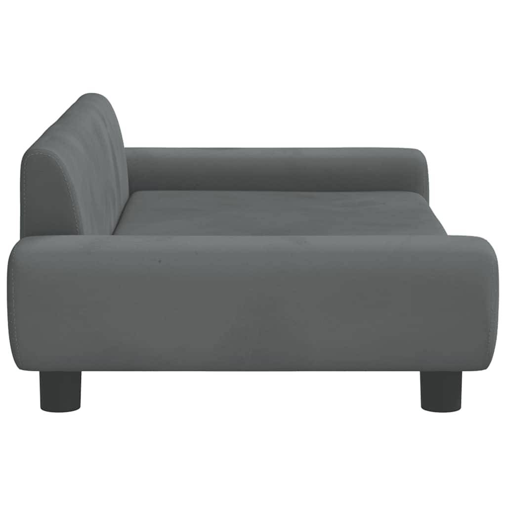 Vidaxl - Lit pour chien gris foncé 100x54x33 cm velours vidaXL 171983 - Image 5