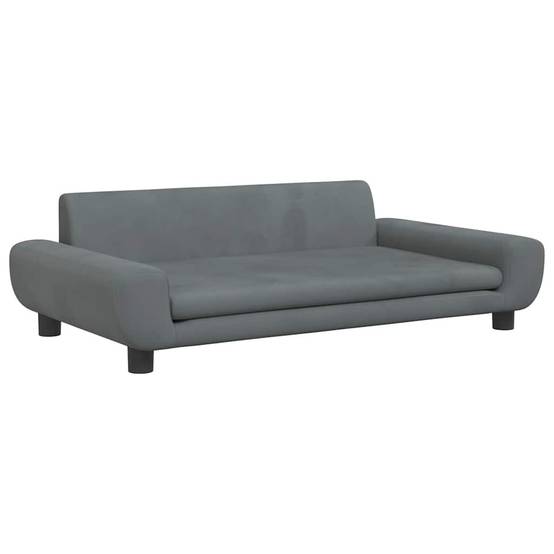 Vidaxl - Lit pour chien gris foncé 100x54x33 cm velours vidaXL 171983 - Image 2
