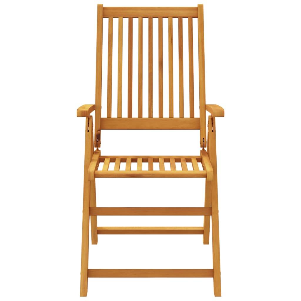 Maison Chic - Ensemble de 3 pcs table de jardin avec chaises - mobilier de jardin Bois d'acacia solide-JU2768 - Image 6
