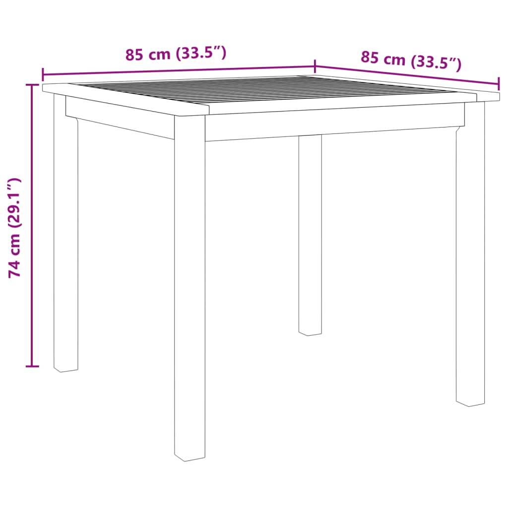 Maison Chic - Ensemble de 3 pcs table de jardin avec chaises - mobilier de jardin Bois d'acacia solide-JU2768 - Image 9