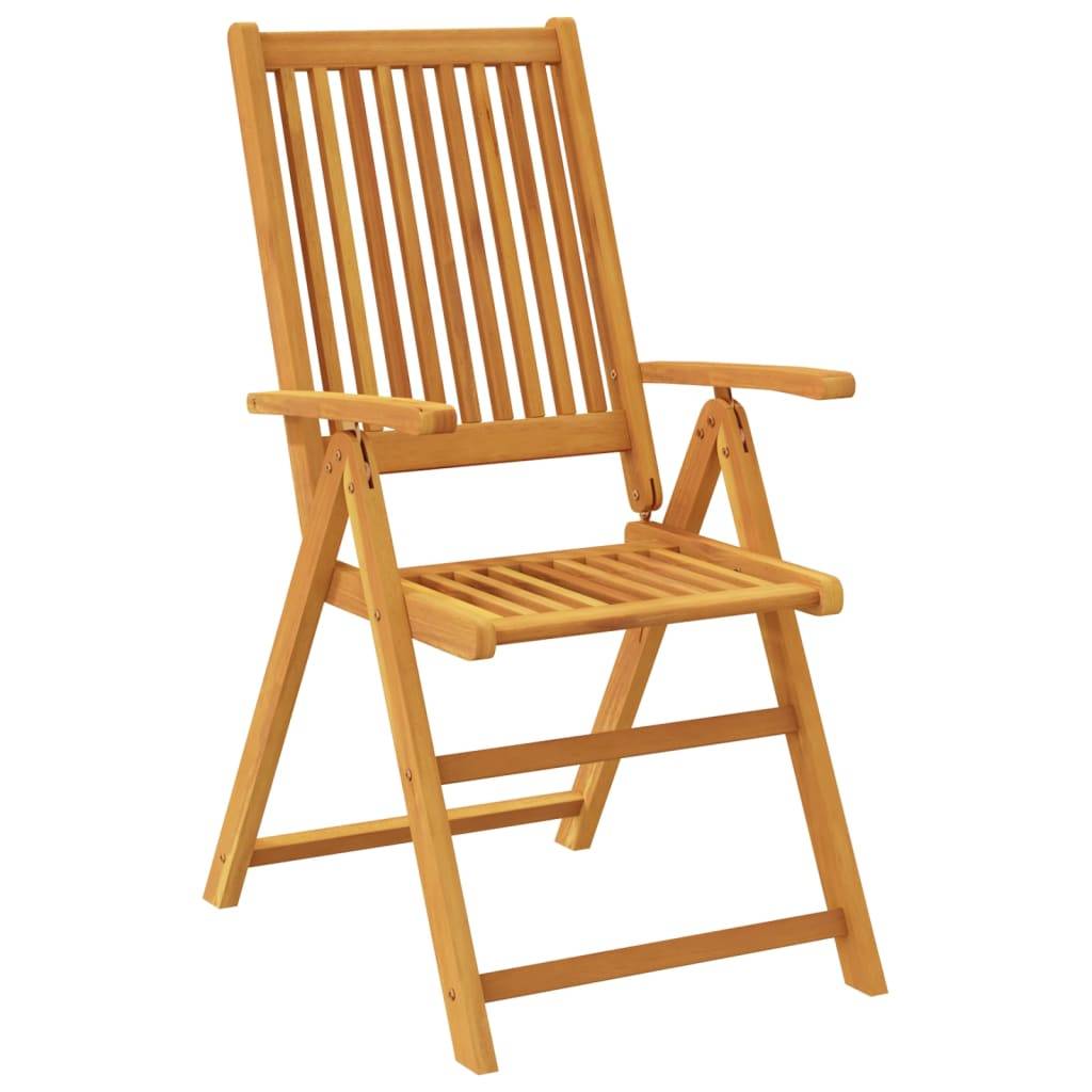 Maison Chic - Ensemble de 3 pcs table de jardin avec chaises - mobilier de jardin Bois d'acacia solide-JU2768 - Image 5