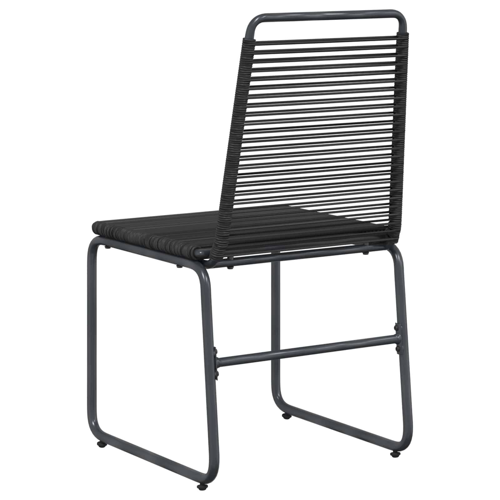 Chaises de jardin rotin noir 48 x 55 x 89.5 cm - PANGIVO - Image 6