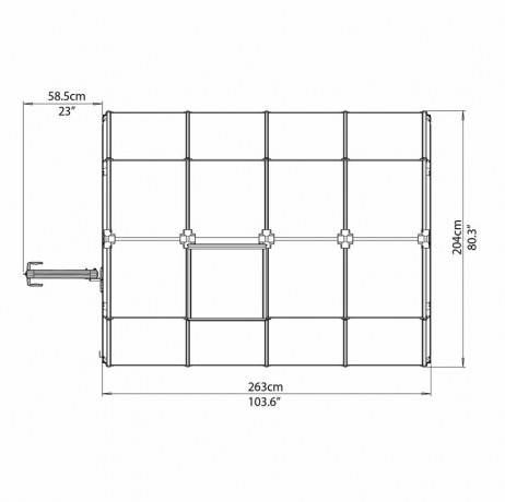 Canopia - Serre de jardin en polycarbonate Rion Eco Grow 5,36 m², Ancrage au sol Oui - Image 5
