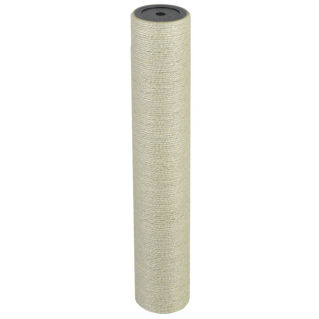 Grattoir pour chats sisal beiges 8 x 8 x 45 cm, Poids:0.6kg - PANGIVO - Image 1