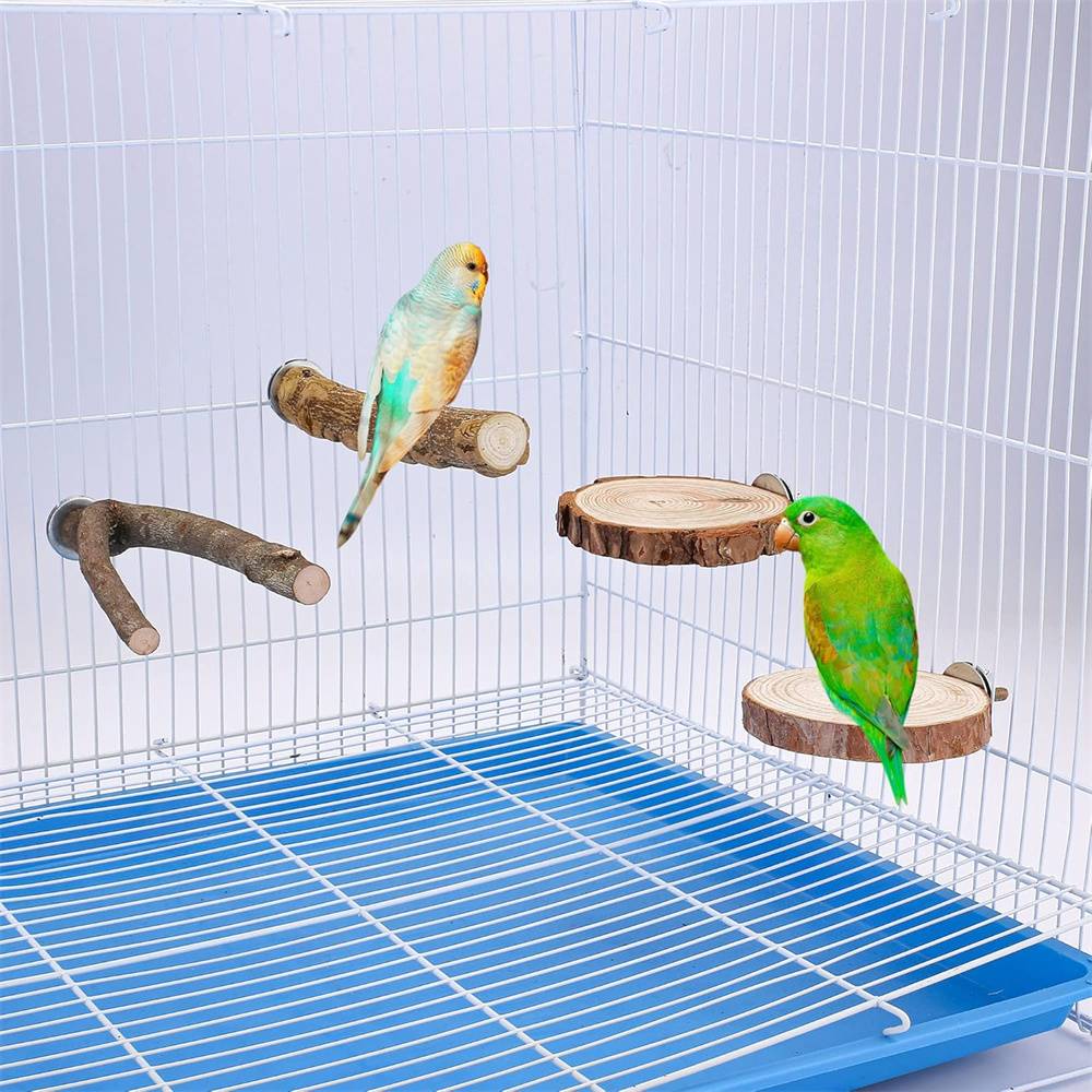 Perchoirs en bois naturel pour cage à oiseaux DtopbuyAge - Image 6
