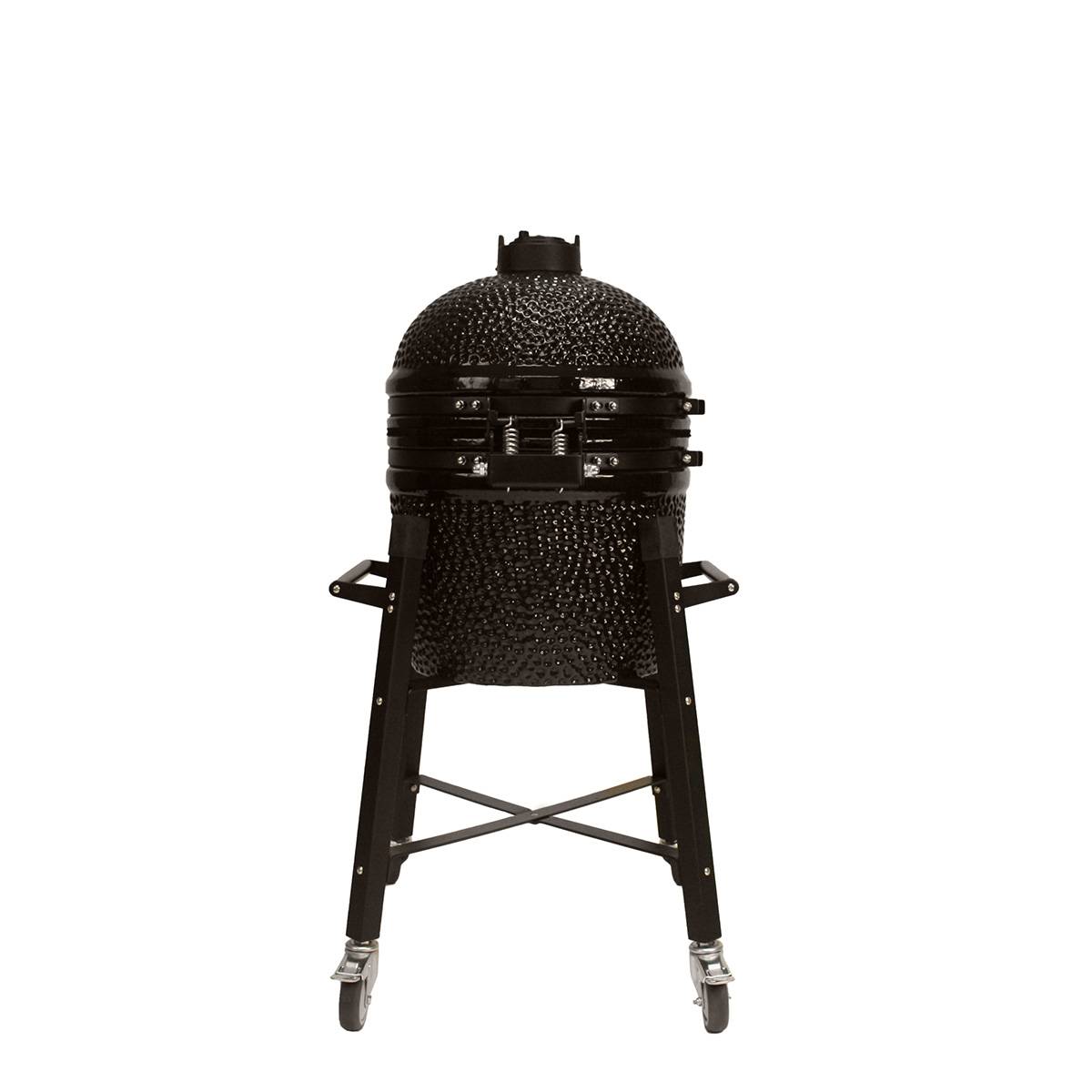 Barbecue kamado avec chariot Patton Premium 15" - Grille Ø 34 cm - Noir - Image 6