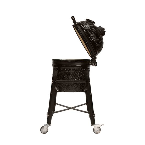 Barbecue kamado avec chariot Patton Premium 15" - Grille Ø 34 cm - Noir - Image 5