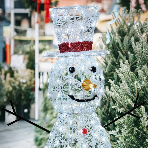 Lotti - Bonhomme de Neige 3D H120cm 260 LED blanc froid 8 jeux lumières IP44 SMART Connect 31V Lotti - Image 8