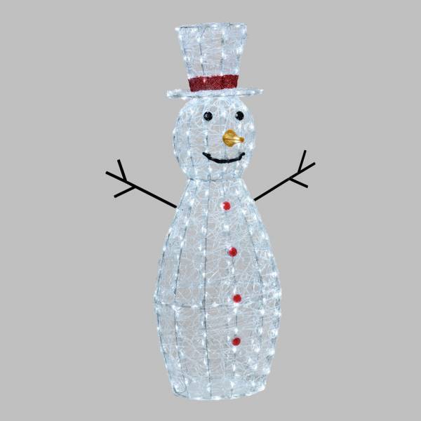 Lotti - Bonhomme de Neige 3D H120cm 260 LED blanc froid 8 jeux lumières IP44 SMART Connect 31V Lotti - Image 3