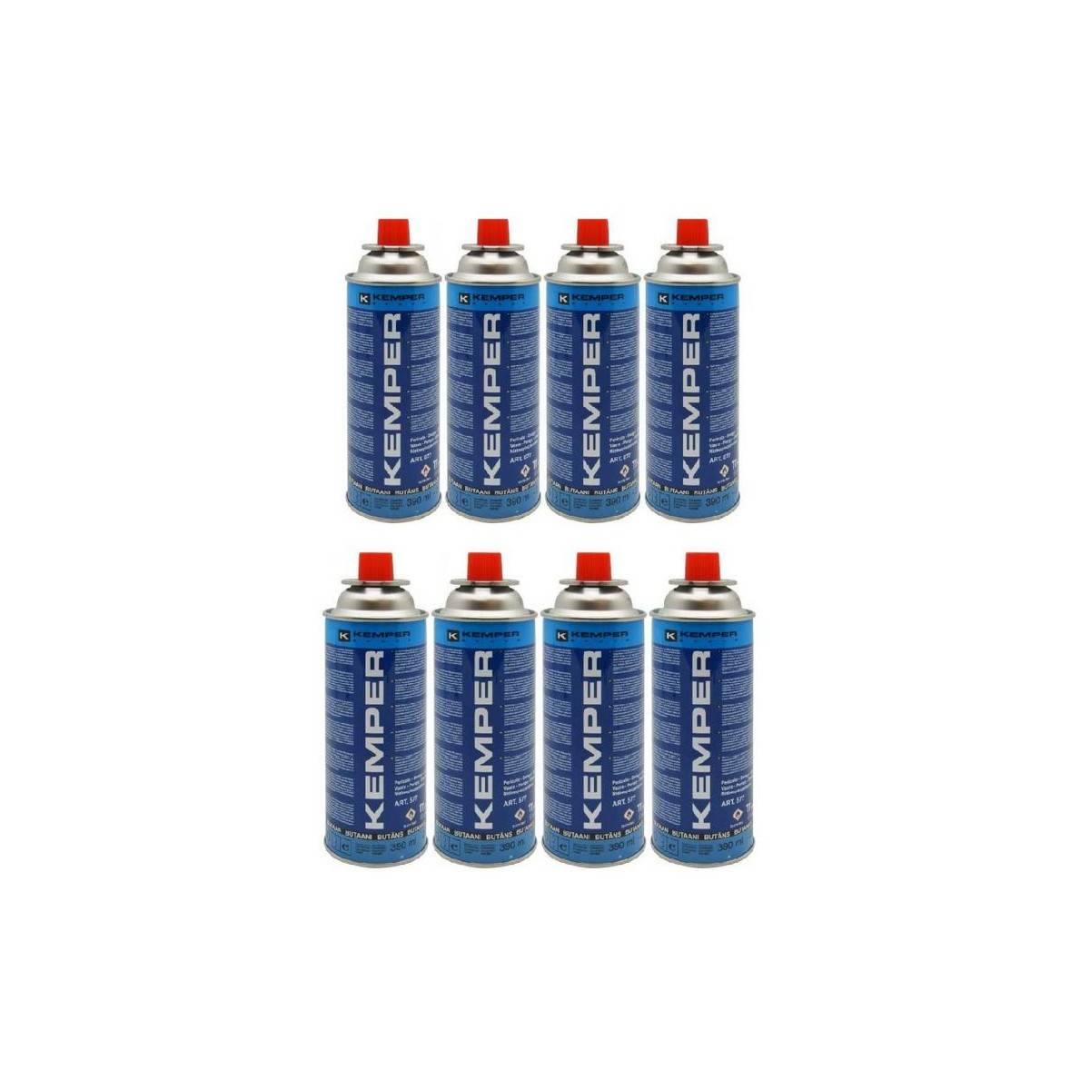Pack de 8 Cartouches gaz 227g Butane KEMPER - Image 1