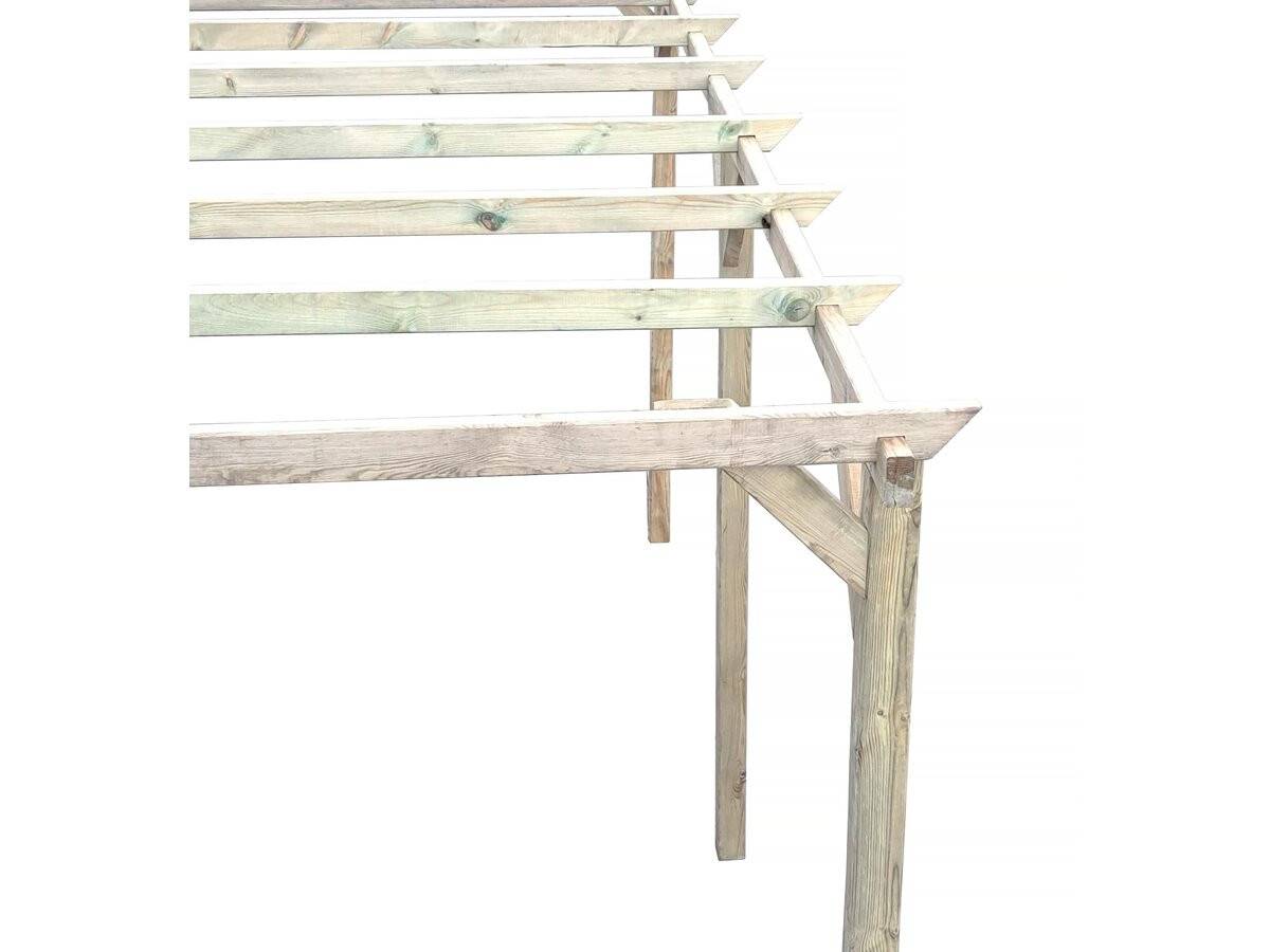 Carport Voiture En Bois "sunny" 3 X 5 M -habitat Et Jardin - Image 4