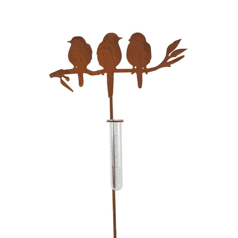 La Grande Prairie - Tuteur pluviomètre jardin oiseaux 35x1x105cm - Image 3