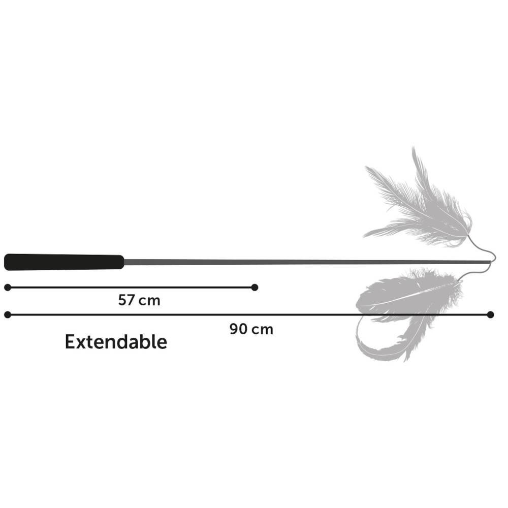 Canne a pêche Yula télescopique de 57 cm à 90 cm. pour chat - Image 7
