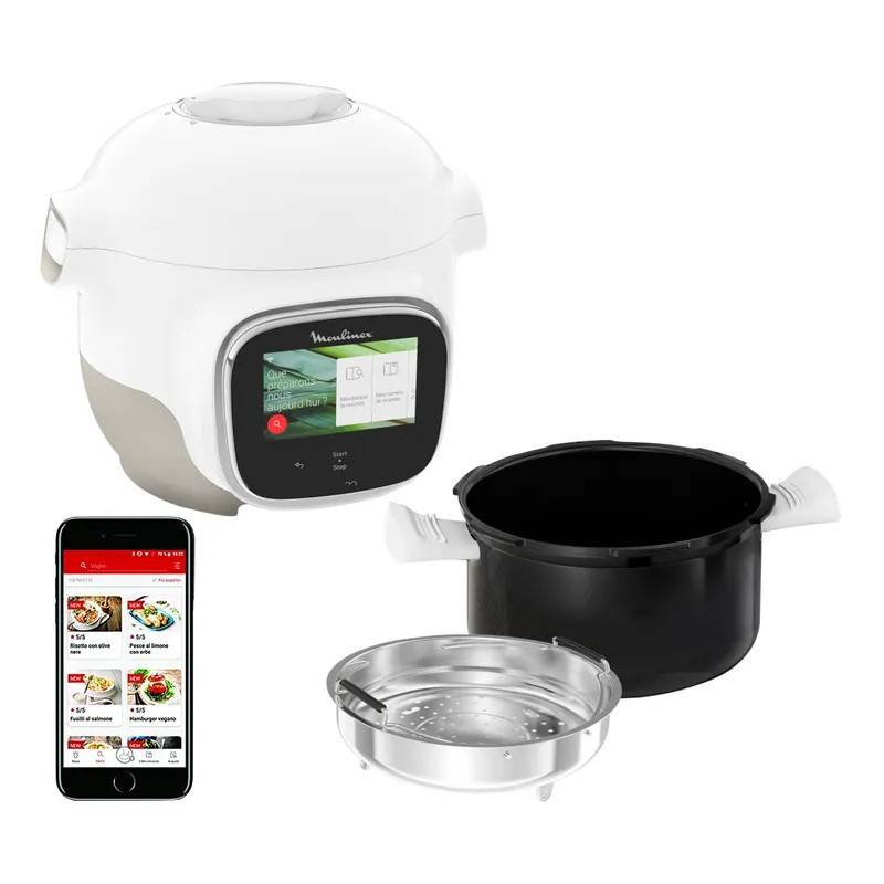 Moulinex - Multicuiseur intelligent 3l 900w blanc/argent CE922110 Moulinex - Image 1