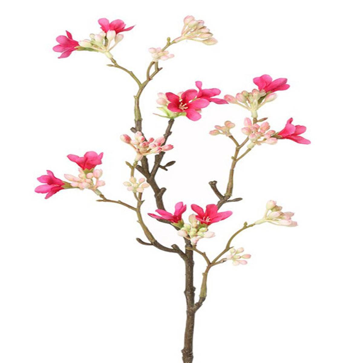 Artificielles - Branche de Jasmin factice 10 fleurs H50cm Superbe branche Rose fushia - couleur: Rose fushia 730 - Image 1