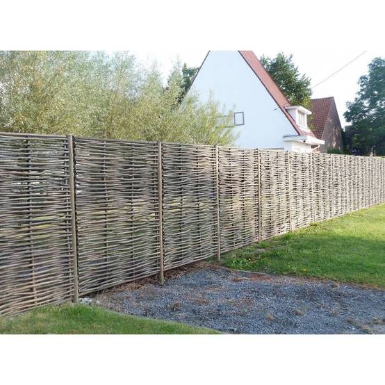 Clôture bois en noisetier - 100% Naturel - Sans Poteaux - Hauteur 180 X Largeur 120 cm - Image 8