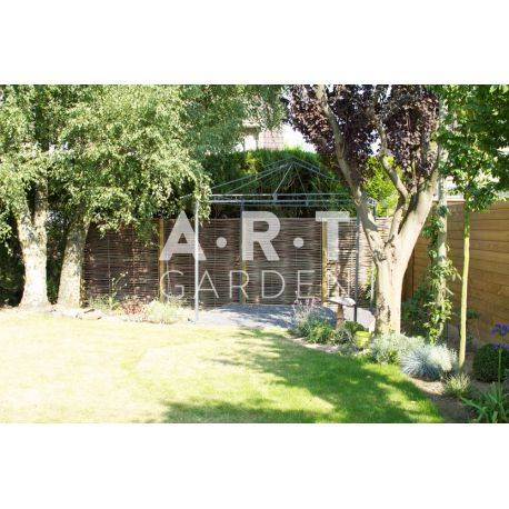 Clôture bois en noisetier - 100% Naturel - Sans Poteaux - Hauteur 180 X Largeur 120 cm - Image 9