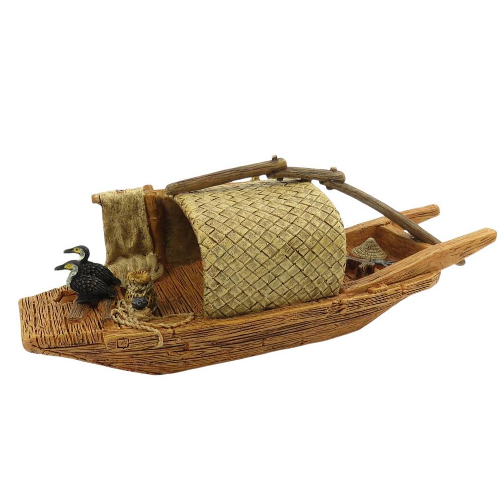 animallparadise - Bateau Pagode model 2 L, 28 x 9 x 10 cm, décoration aquarium - Image 2