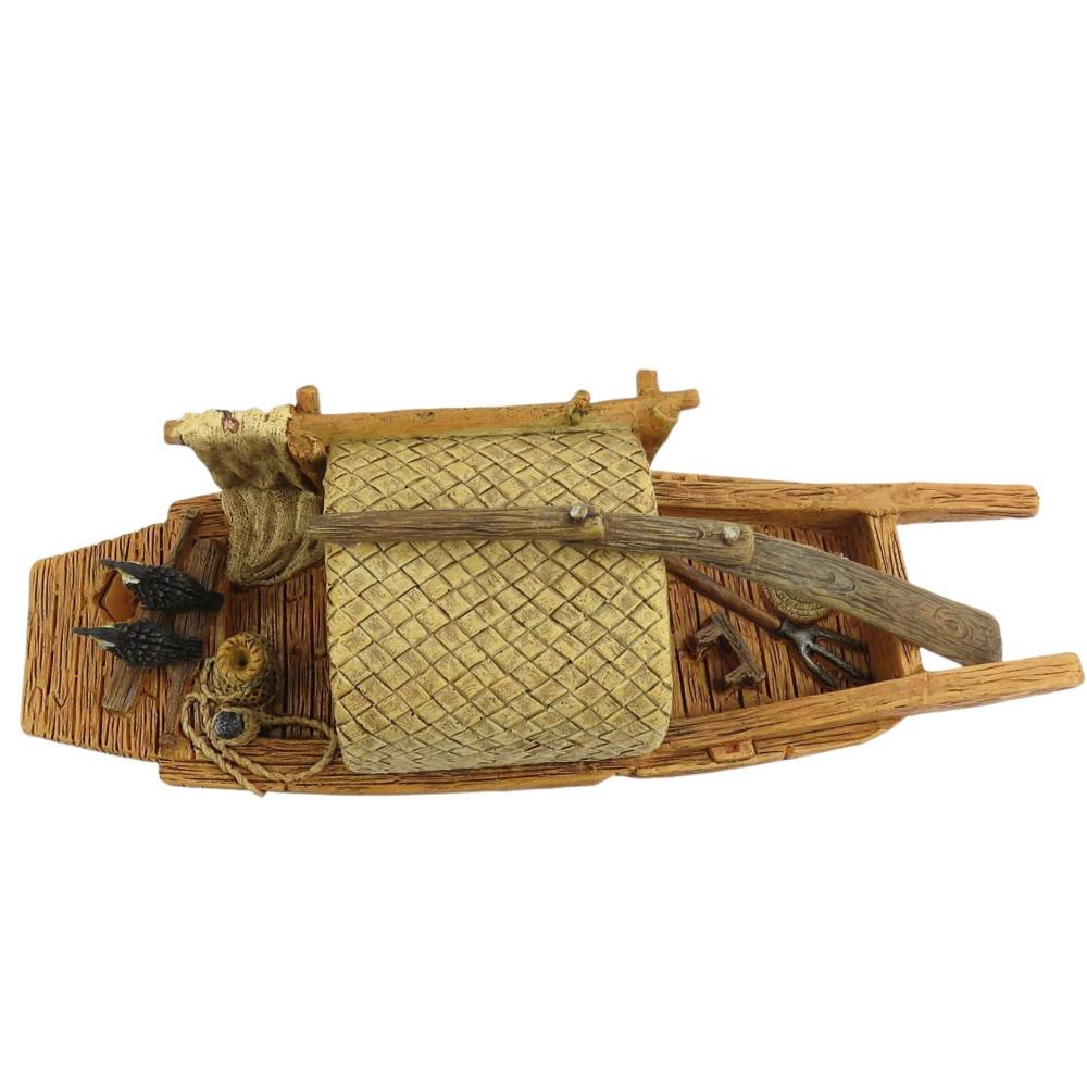 animallparadise - Bateau Pagode model 2 L, 28 x 9 x 10 cm, décoration aquarium - Image 3