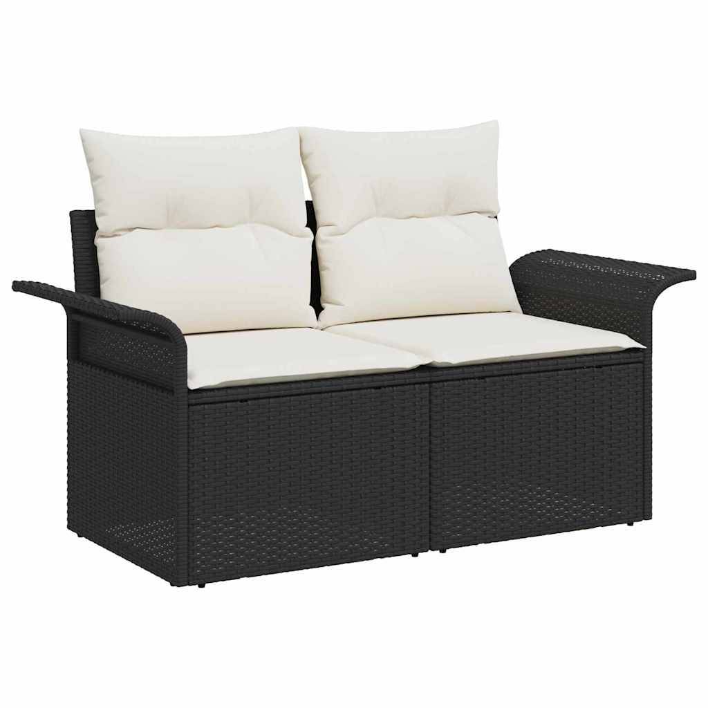 ComfortXL - Salon de Jardin Noir 13 Pièces – Pieds Acier, Bois et Polyrotin – ComfortXL Outdoor Living - Image 6